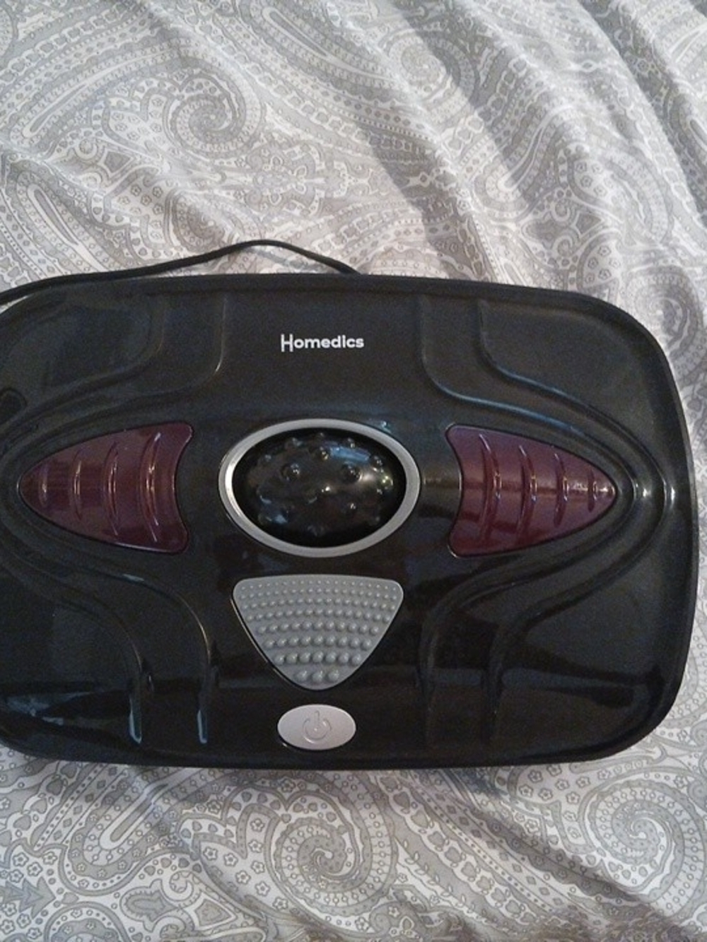 Homedics Foot Massager - Black with Deep Plum Accents